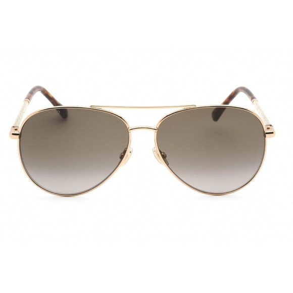 NEW JIMMY CHOO GOLS BROWN DEVAN/S 006J HA SUNGLASSES - Picture 3 of 6